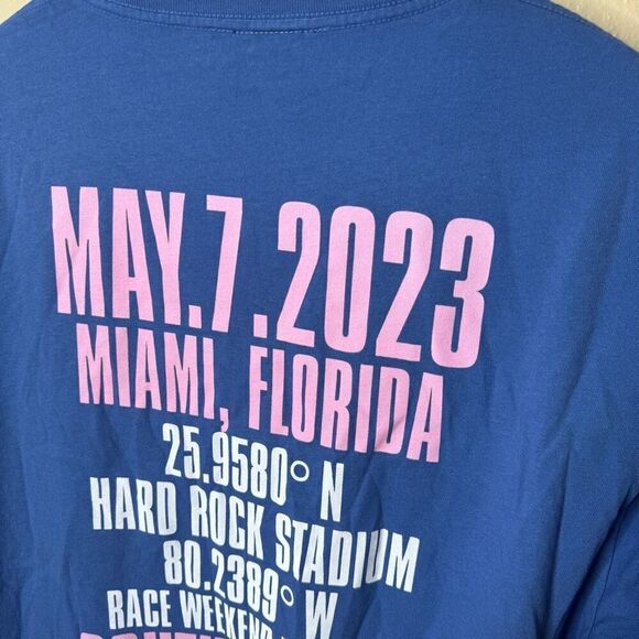 Miami South Florida Motorsport Shirt Adult XL Blue World Tour Crewneck NWT - Picture 13 of 15